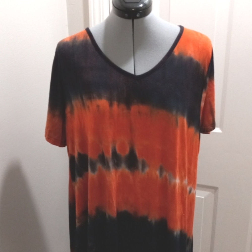 Larace Sz  3X Swing Tunic Tie Dyed Top